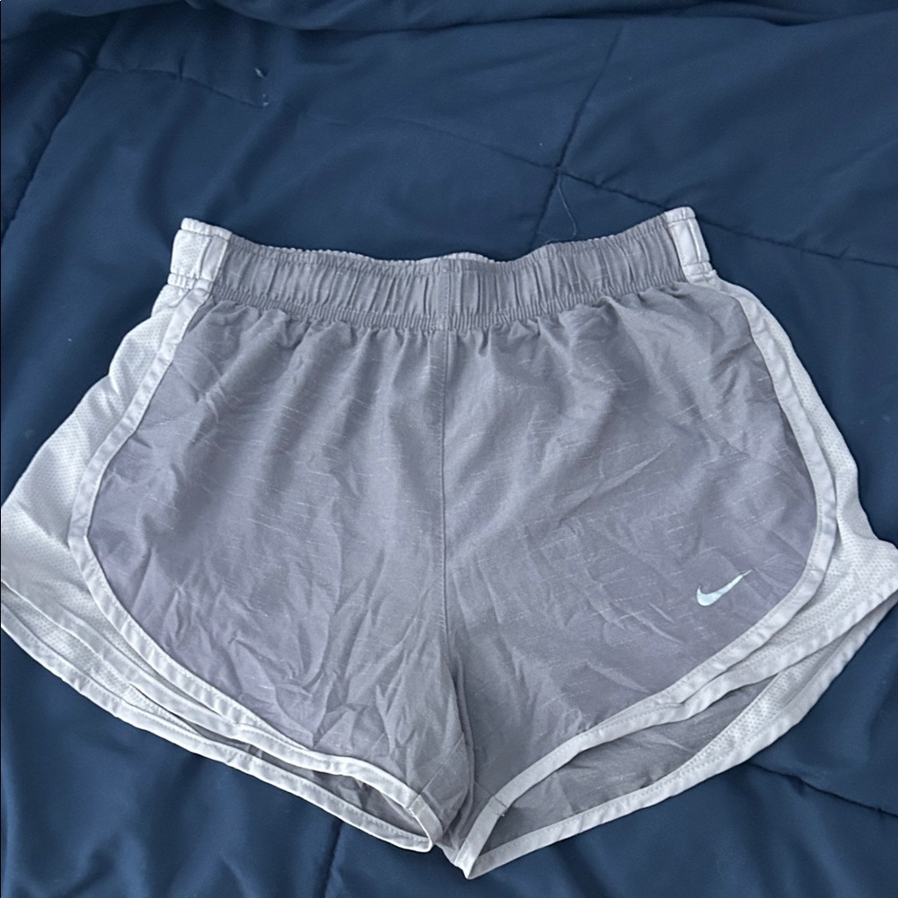 Nike Women's Light Gray Athletic Shorts